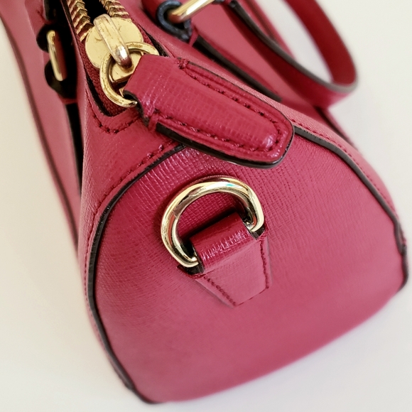 Coach Red/Burgundy Satchel Crossbody Bag - Excellent Condition - Picture 12 of 15